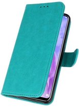 Groen Bookstyle Wallet Cases Hoesje voor Huawei Nova 3
