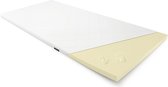 Perfectmatras Traagschuim topper 100x220  – Matrastoppers Nasa Memory Schuim –  Wasbare Hoes Met Aloë Vera – Sleepwell