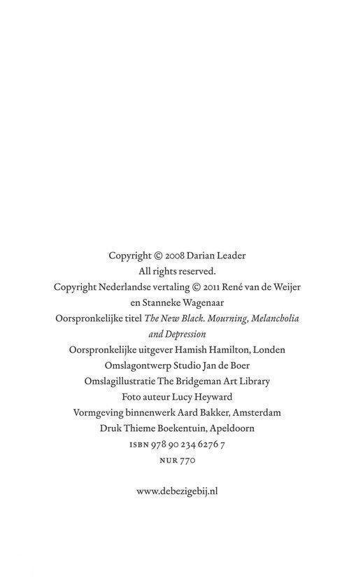 Rechterpagina met copyrightinformatie, ISBN en website.