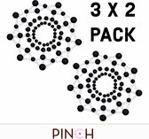 Banoch - Nipple Sticker Black Diamond - Tepelstickers - Steentjes Zwart - 3 pack