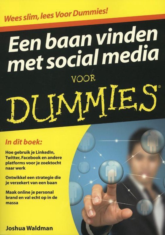 Cover van het boek 'Een Baan Vinden Met Social Media Voor Dummies' van Joshua Waldman