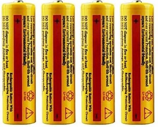 oplaadbare lithium 18650 batterij/accu 4 bol.com