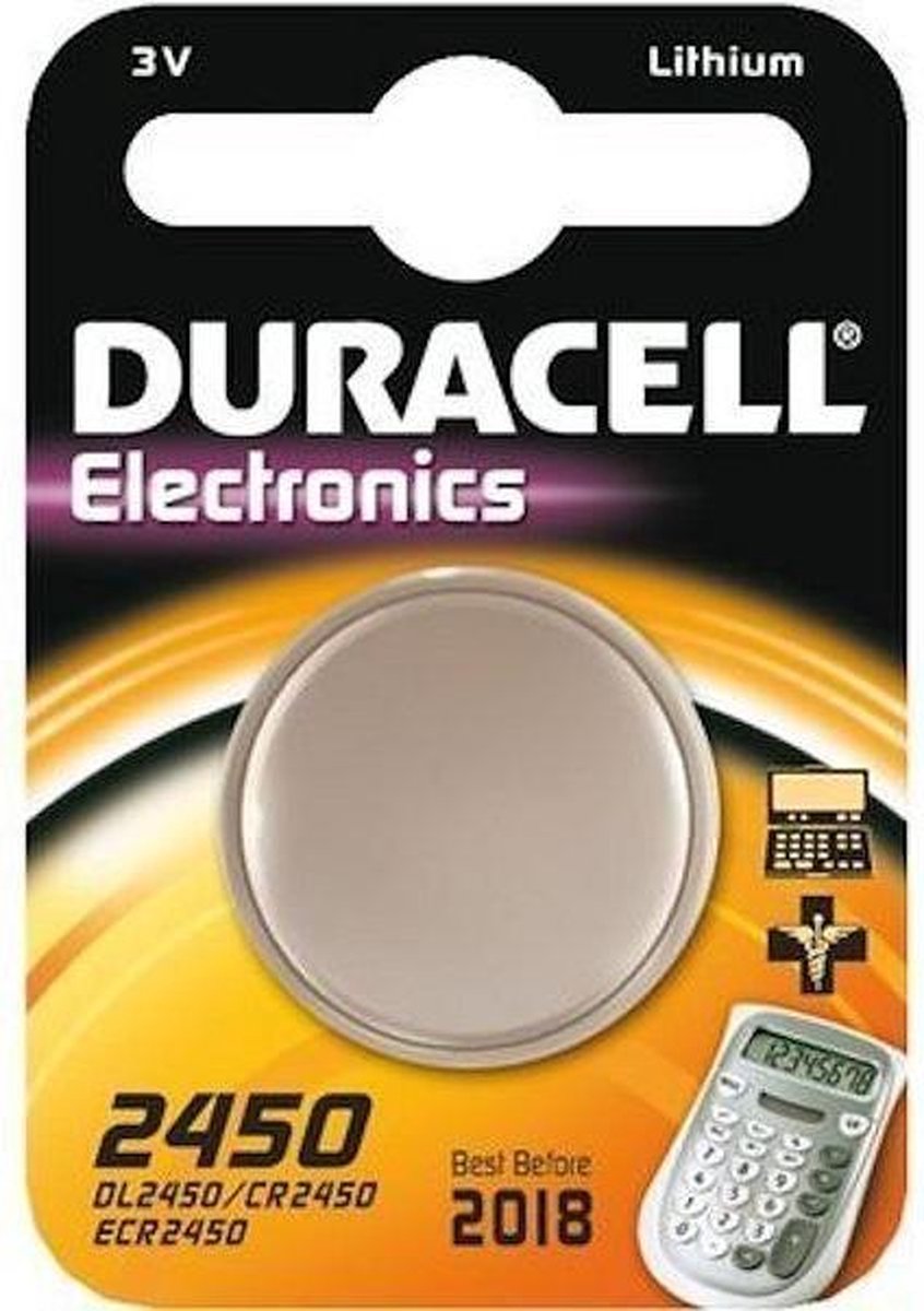 Huismerk Knoopcel Batterij 2450 Duracell Lithium