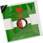 Feyenoord Wenskaart Met Magneet Groen