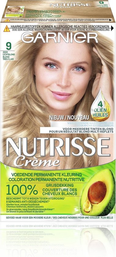 bol.com | Garnier Nutrisse Crème 90 - Natuurlijk Zeer Lichtblond - Haarverf