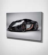 Lamborghini Vitola Canvas - 120 x 80 cm - Auto - Schilderij - Canvas - Slaapkamer - Wanddecoratie  - Slaapkamer - Foto op canvas