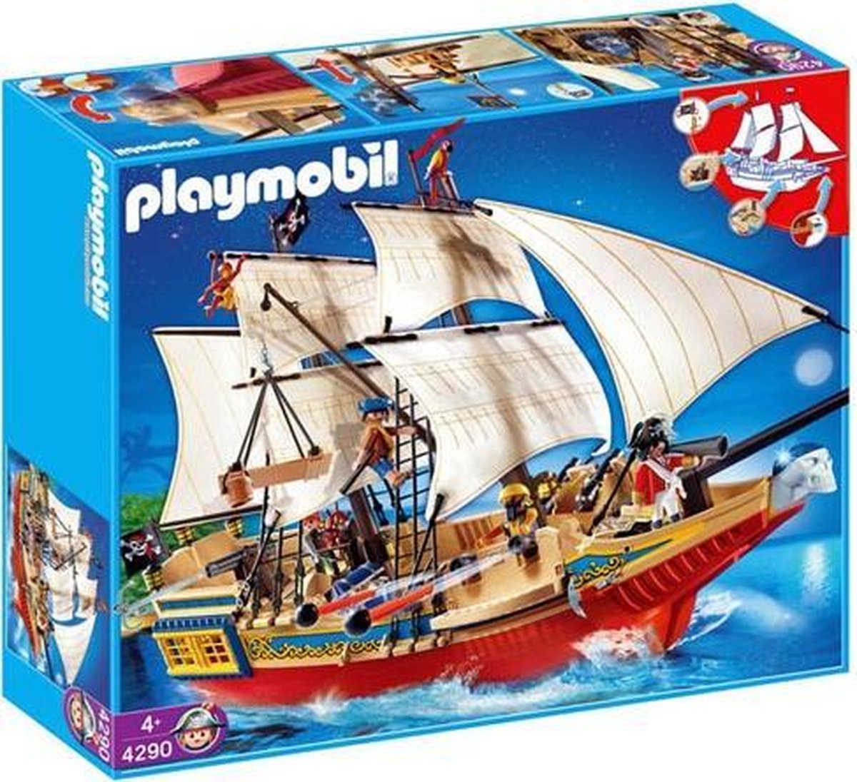 meester informeel Betekenisvol Playmobil Piratenschip Groot - 4290 | bol.com