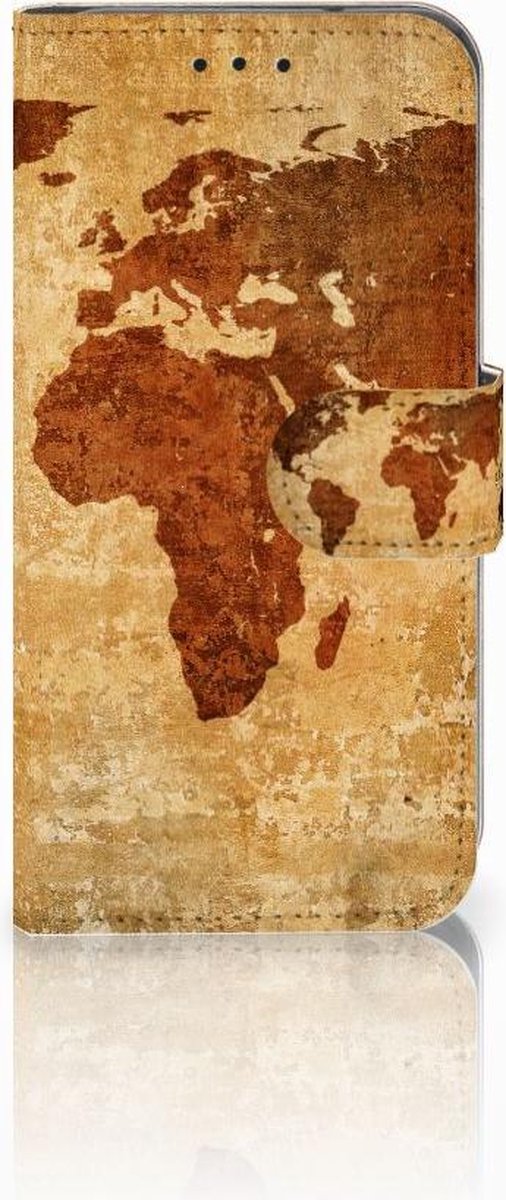 Samsung Galaxy S10e Flip Cover Wereldkaart