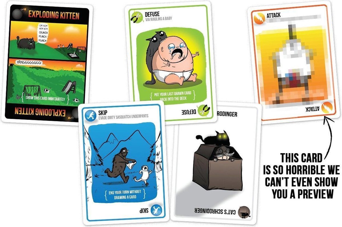 Exploding Kittens NSFW Edition - Engelstalig Kaartspel — afbeelding 3