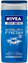MULTI BUNDEL 5 stuks Nivea Men Vitality Fresh Shower Gel 250ml