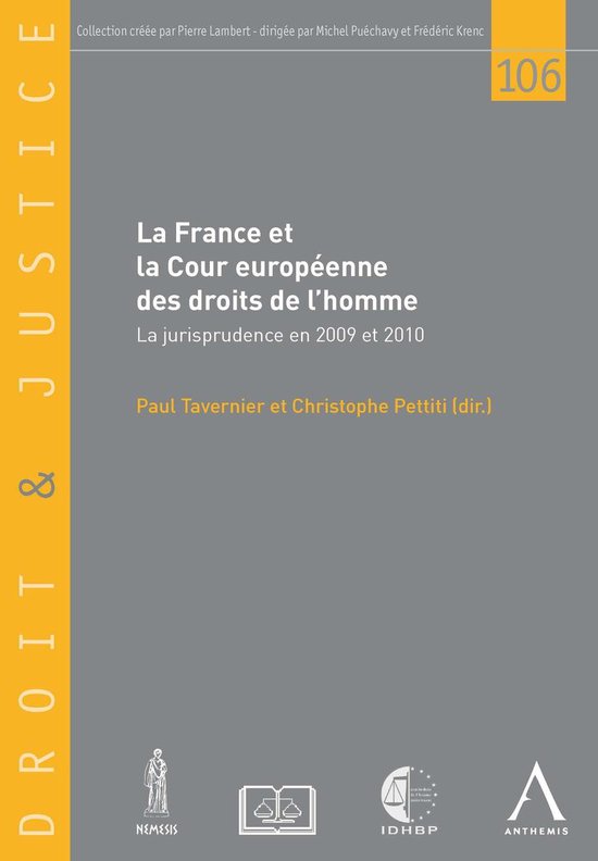 La France et la Cour européenne des droits de l'homme - cover