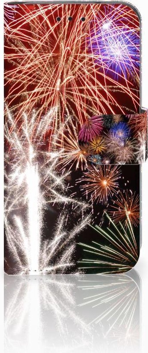 Samsung Galaxy S10e Wallet Case met Pasjes Vuurwerk