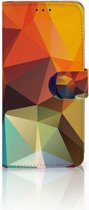 Geschikt voor Samsung Galaxy S10 Plus Book Case Hoesje Polygon Color