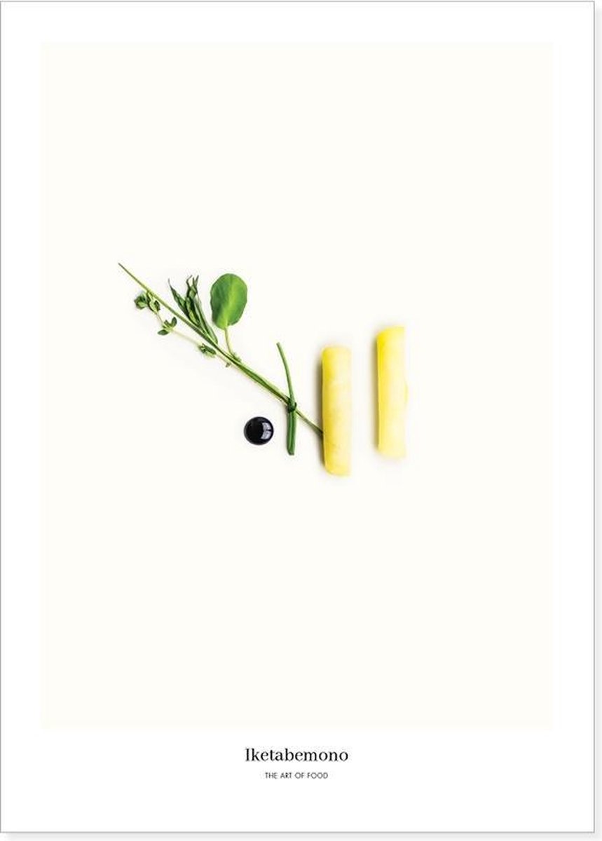 Food art print poster met Burpee's golden, balsamico-crème & kruiden | Limited Edition | Voor in de keuken of woonkamer | Perfecte wanddecoratie voor in een Scandinavisch interieur of boven de eettafel in de eetkamer| 30x40
