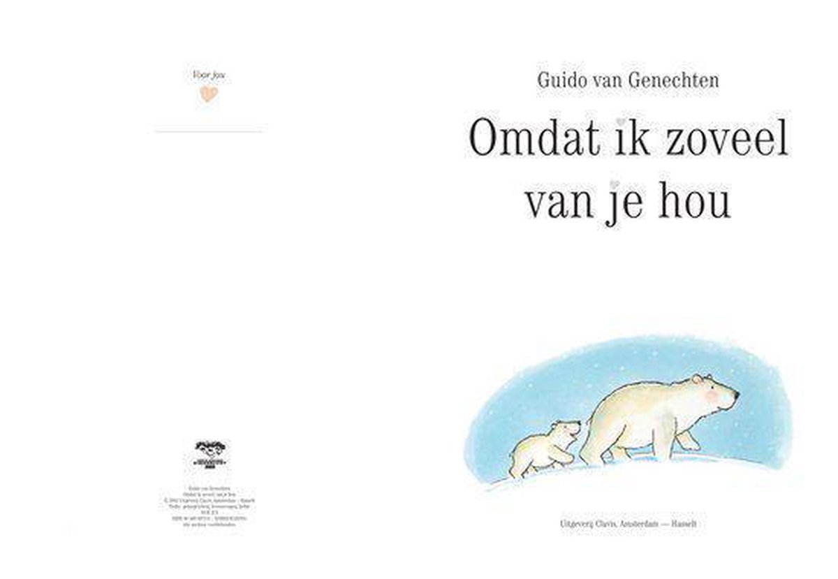 Omdat ik zoveel van je hou, Guido van Genechten | 9789044800739