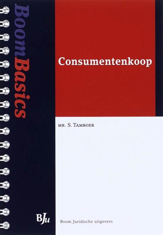Cover van het boek 'Boom Basics Consumentenkoop / druk 1' van S. Tamboer