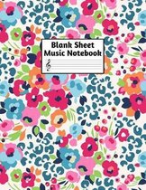 Blank Sheet Music Notebook