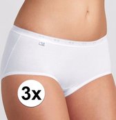 3x Sloggi basic midi dames witte slip 40 - onderbroek