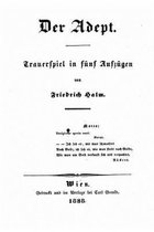 Der Adept. Trauerspiel in Funf Aufzugen