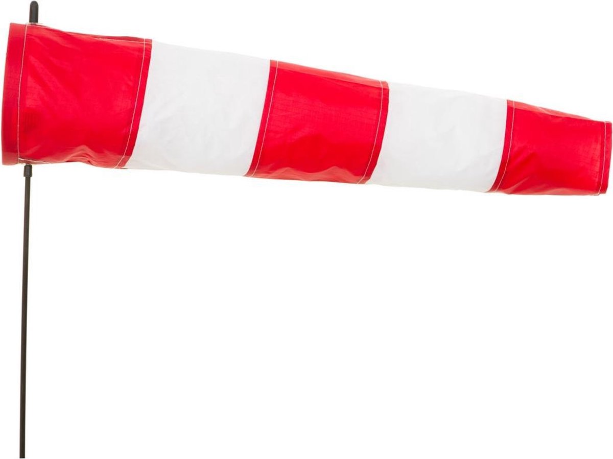 Windspiration Windsock Airport 60 Cm Rood/wit