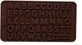 Siliconen Chocoladevorm Alfabet / Ijsblokjes