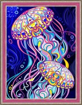 Diamond painting Jellyfish 30 x 40 cm