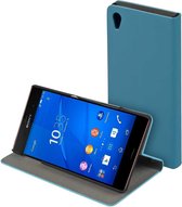 Blauw slim booktype flipcover Sony Xperia Z3+ / Z3 Plus hoesje