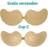 plak BH /Onzichtbare Push Up Bh Zelfklevende Stick Op Siliconen beha Backless Strapless Gel sticky Solid Cup C -Saizi