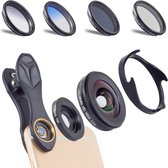 DrPhone APEX 6-in-1 - Premium lenzen - Professioneel lens set - Cameralens set   0.6 X Super Groothoeklens en 10x