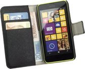 HC Zwart Nokia Lumia 735 Bookcase Flip Cover Wallet Hoesje