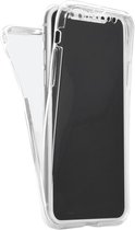 DrPhone iPhone X/XS TPU Case - 360 Graden Cover - 2 in 1 Hoes - Voor en Achter Volledig Bescherming - Transparant