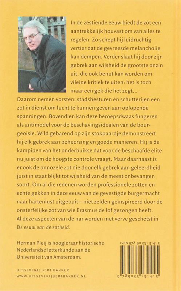 De Eeuw Van De Zotheid - back cover