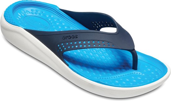 Crocs LiteRide Flip Teenslipper Slippers - Maat 44/45 - Unisex - blauw | bol