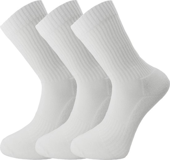 Chaussettes sport taille 43/45 lot de 3 paires blanches