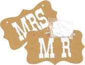 Photobooth Prop - Mr & Mrs (bruin)