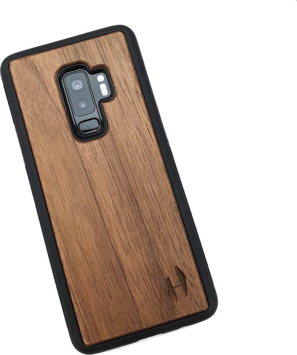Hoentjen Creatie, Houten TPU case - Samsung Galaxy s9+ Notenhout