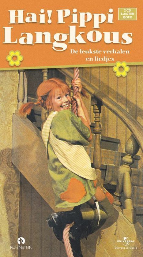 Cover van het boek 'Hai Pippi Langkous - verhalen en liedjes 2 CD's' van Astrid Lindgren