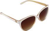 Visionmania Zonnebrillen Dames Wayfarer - Wit/Bruin