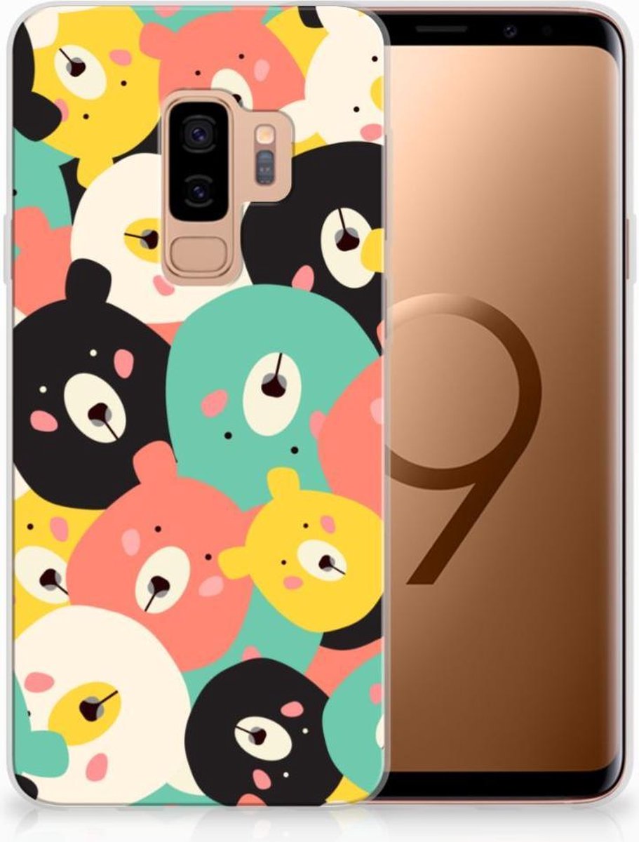 Back Cover voor Samsung Galaxy S9 Plus Telefoonhoesje met Naam Bears