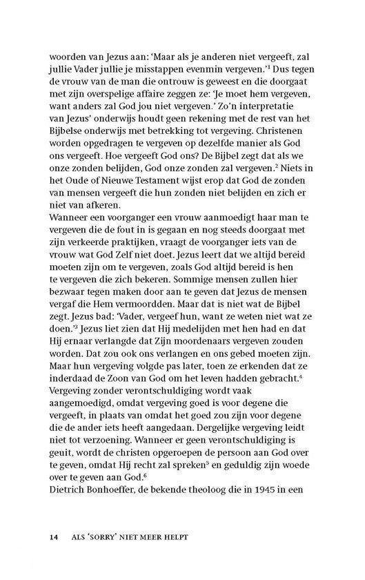 Als sorry niet meer helpt