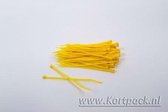 Kabelbinders/tyraps geel. 4.8mm x 200mm. 10x100 stuks + Kortpack pen (099.0390)