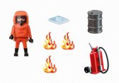 Brandweerman met gaspak / Pompier avec combinaison de feu