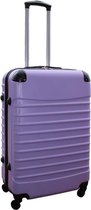 Valise de voyage légère en ABS Travelerz avec serrure à combinaison lilas 69 litres (228)