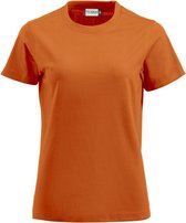 Clique Premium-T Women 029341 - Diep-oranje - XL