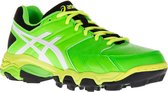 Asics Gel-Blackheath 6 Hockeyschoenen - Maat 32.5 - Unisex - groen/wit/zwart/geel