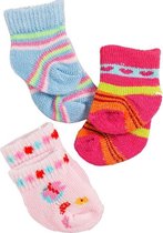 Chaussettes Heless 3 Paires 28-35 Cm Rose, Rouge, Blauw