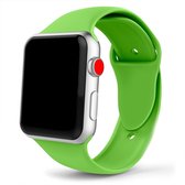 Eyzo Siliconen bandje - Geschikt voor Apple Watch Series 1, 2, 3, 4, 5 en 6 & SE - 42 en 44 mm - Groen - Large