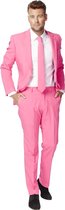 OppoSuits Mr. Pink - Heren Pak - Casual Effen Gekleurd - Roze - Maat EU 52