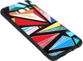 Gekleurd driehoeken hoesje Geschikt voor Samsung Galaxy S8