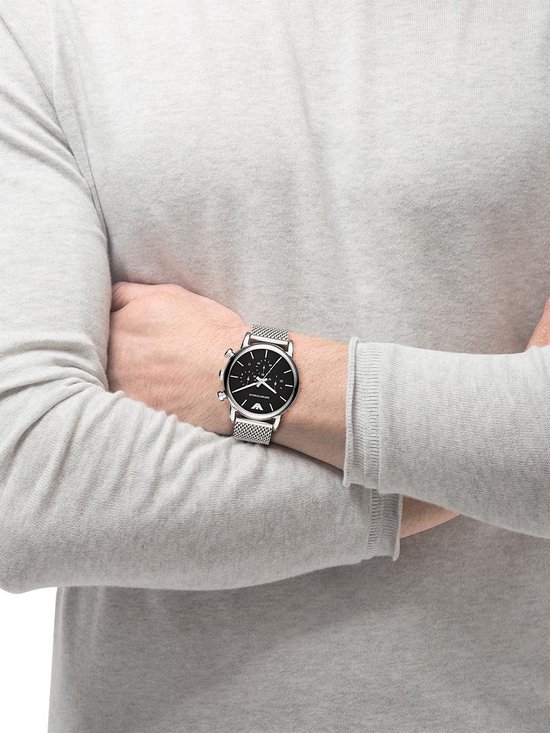 Emporio Armani Zilverkleurig Mannen Horloge AR1811 | bol.com